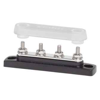 {{photo.Alt || photo.Description || 'Шина контактная Blue Sea Mini BusBar 2315 48/300В 100А 4 клеммы с защитной крышкой'}}